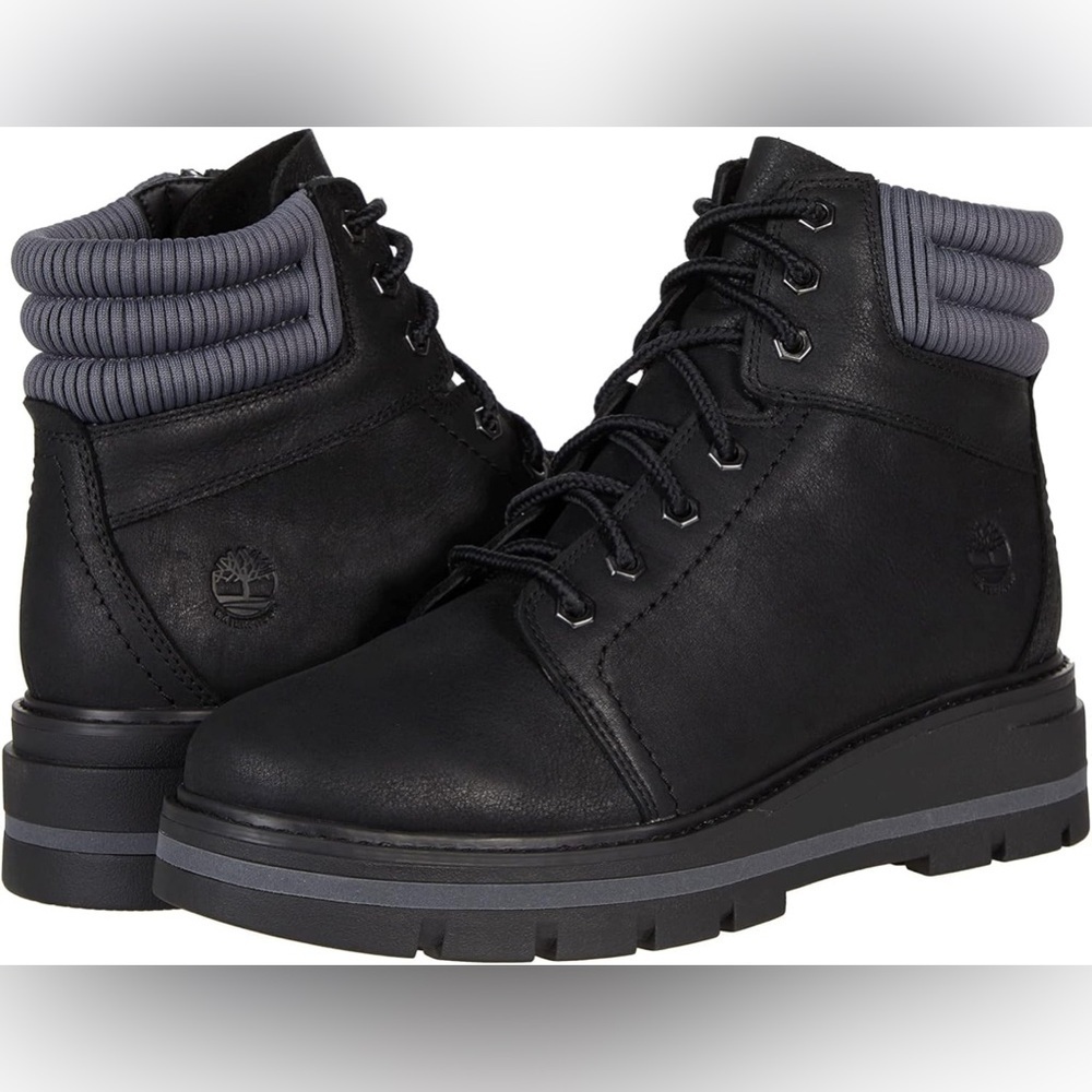 Timberland Black Full Grain Cervinia Valley WP Mid Lace Boot | NEW/NIB🖤